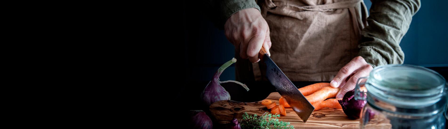 Tilberedning af grønt til frokostbuffeten